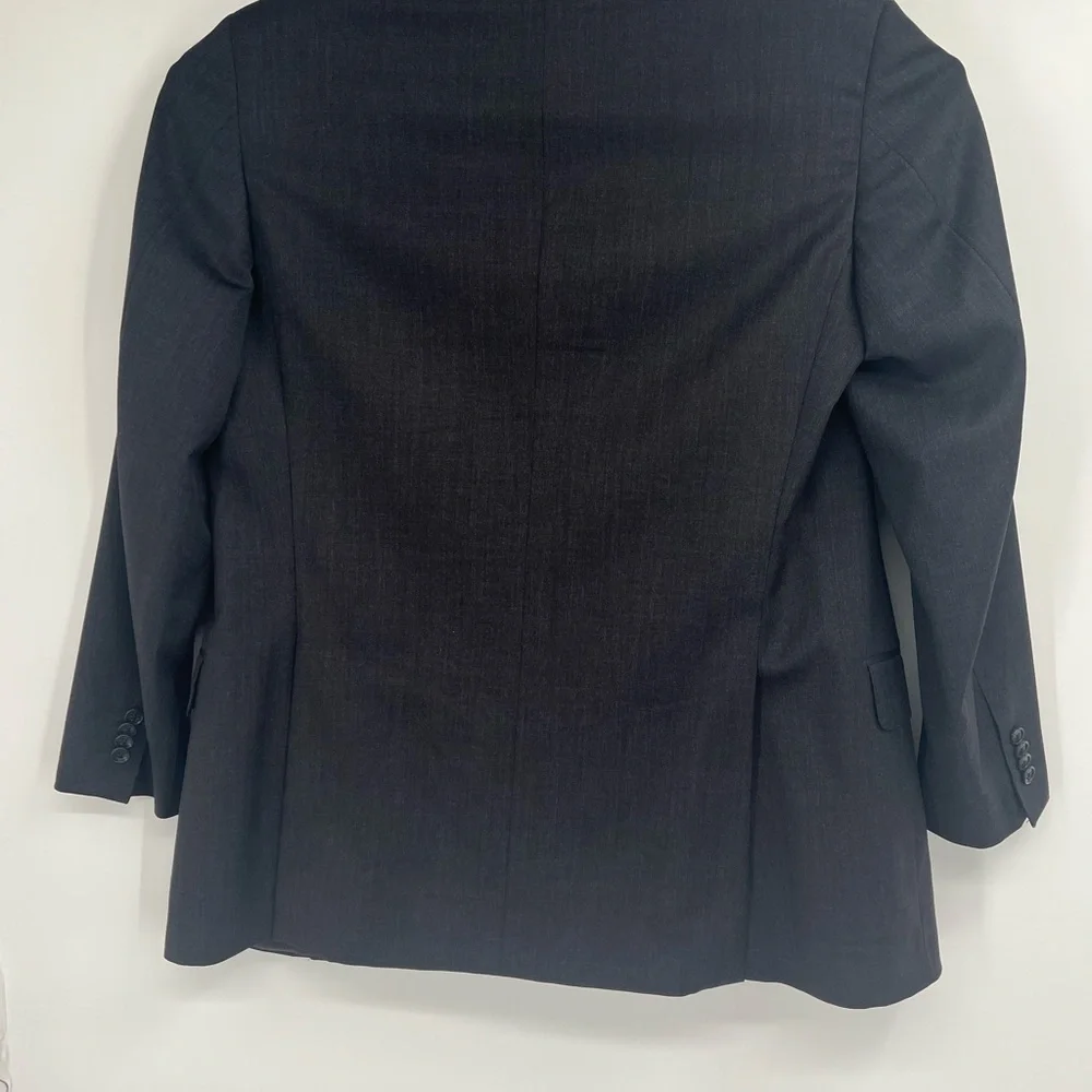 Corneliani Mens Gray Blazer‎ Extrafine Virgin Wool Super 110's Sport Coat US 48R
